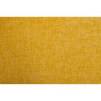 Fauteuil pivotant moderne jaune chenille 25,6 po avec anneau métallique