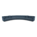 Canapé d'angle modulaire 5 places, côtés inclinés - 224L x 34,29P x 31,5H