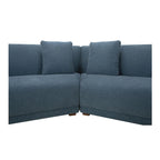 Canapé d'angle modulaire 5 places, côtés inclinés - 224L x 34,29P x 31,5H
