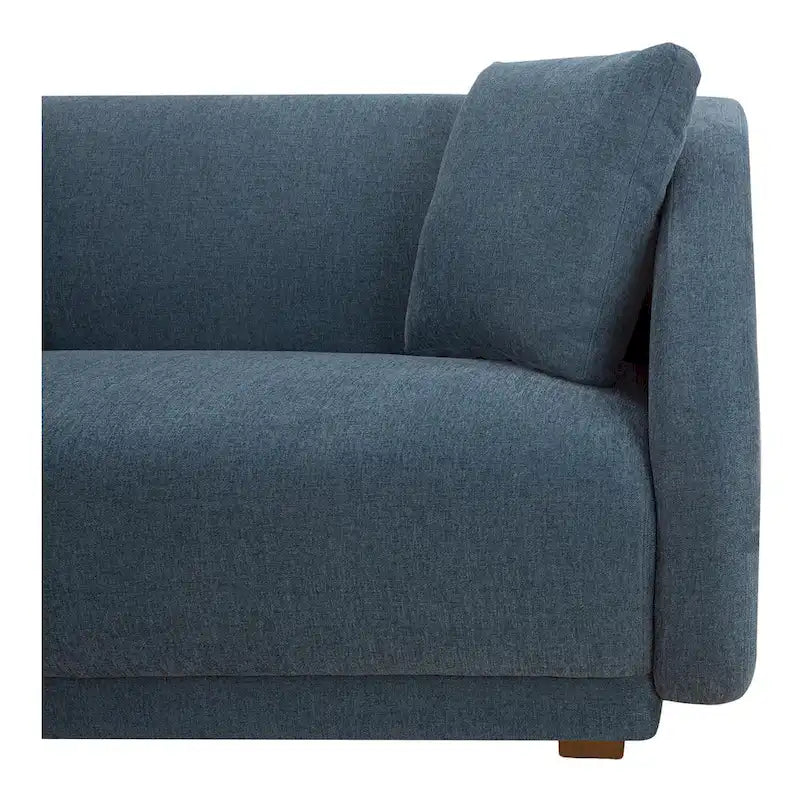 Canapé d'angle modulaire 5 places, côtés inclinés - 224L x 34,29P x 31,5H
