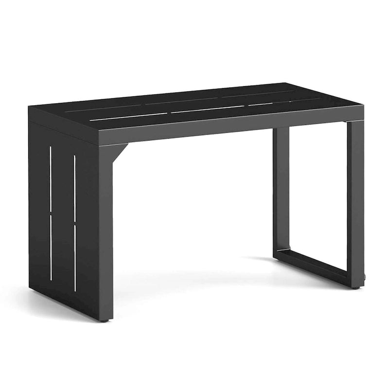 1/2 pièces Table d'appoint en C avec patins réglables 2-en-1