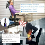 Fauteuil de bureau ergonomique inclinable et pivotant à haut dossier en maille – Voir détails