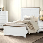 Lit en pin Lambris Farmhouse Moderne