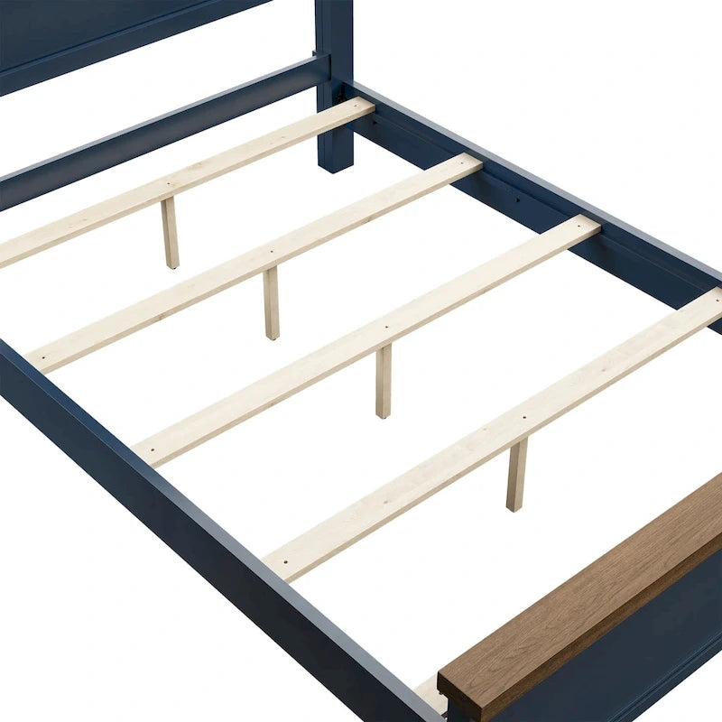 Lit en pin Lambris Farmhouse Moderne