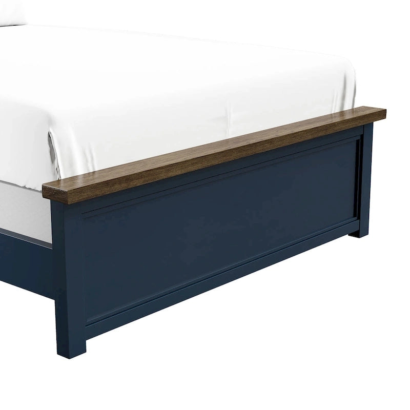 Lit en pin Lambris Farmhouse Moderne