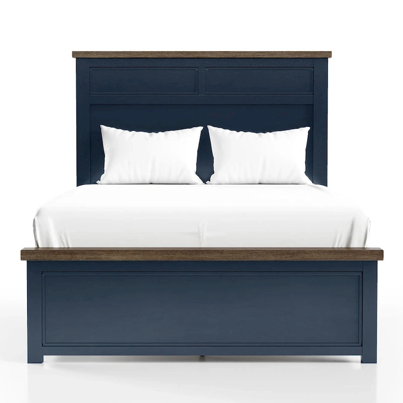 Lit en pin Lambris Farmhouse Moderne