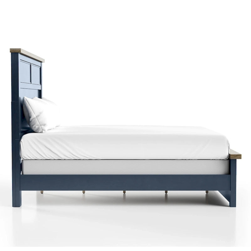 Lit en pin Lambris Farmhouse Moderne