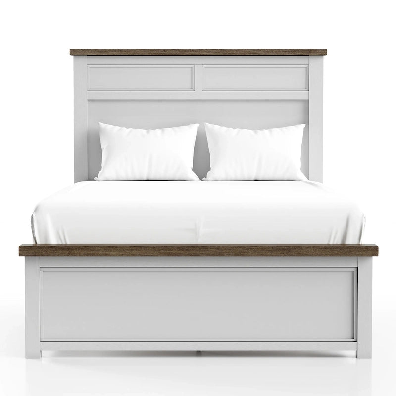 Lit en pin Lambris Farmhouse Moderne