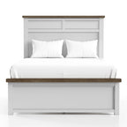 Lit en pin Lambris Farmhouse Moderne