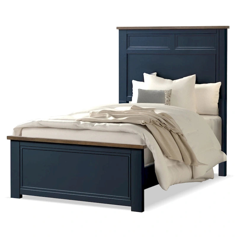 Lit en pin Lambris Farmhouse Moderne