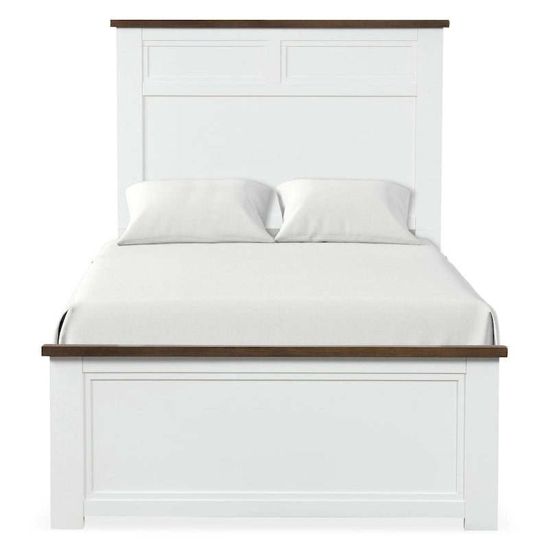 Lit en pin Lambris Farmhouse Moderne