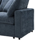 Canapé modulable en U avec ottoman, canapé-lit convertible