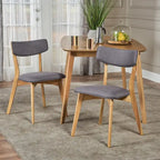 Chaise de salle à manger en tissu de style milieu de siècle