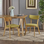 Chaise de salle à manger en tissu de style milieu de siècle