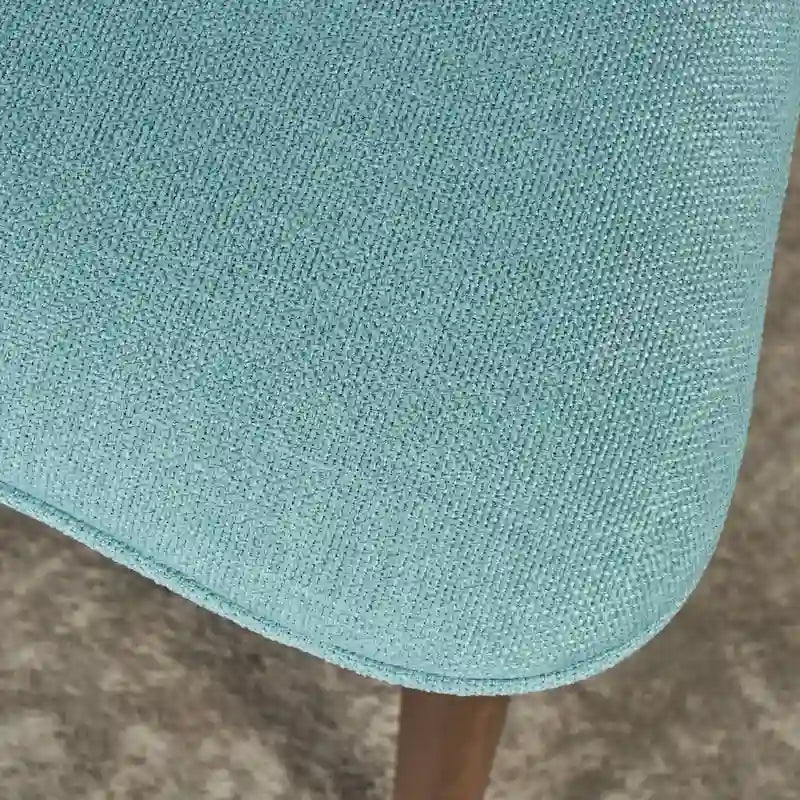 Chaise de salle à manger en tissu de style milieu de siècle