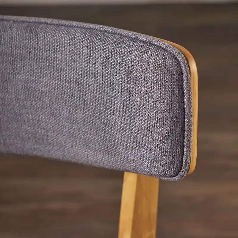 Chaise de salle à manger en tissu de style milieu de siècle