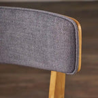 Chaise de salle à manger en tissu de style milieu de siècle