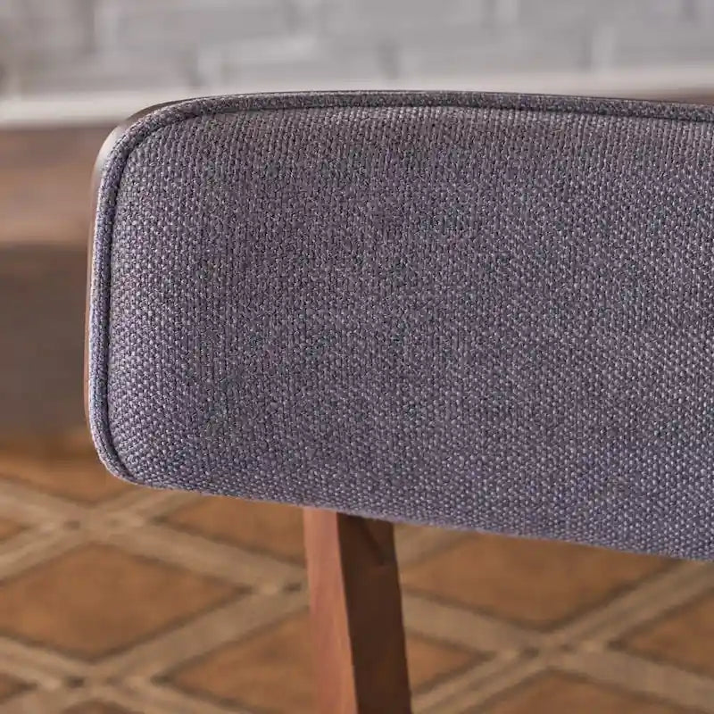 Chaise de salle à manger en tissu de style milieu de siècle