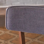 Chaise de salle à manger en tissu de style milieu de siècle