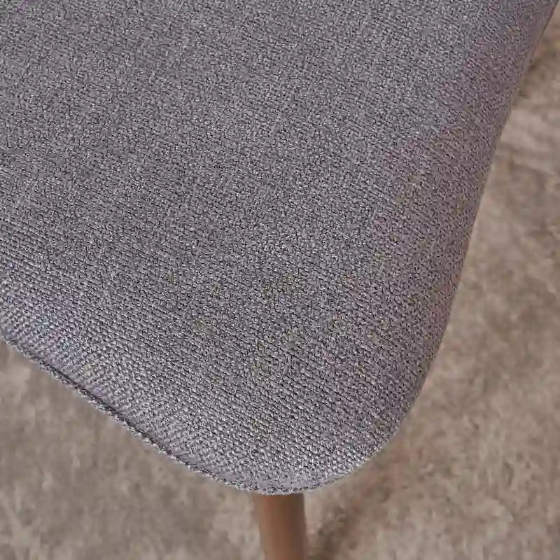 Chaise de salle à manger en tissu de style milieu de siècle