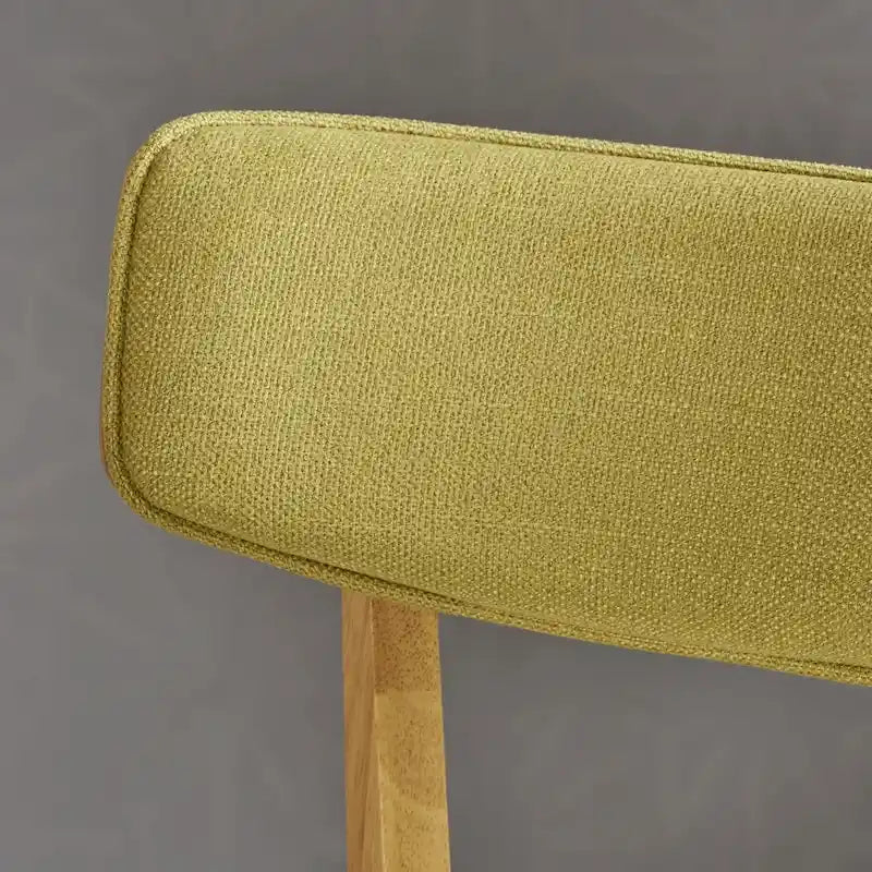 Chaise de salle à manger en tissu de style milieu de siècle