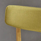 Chaise de salle à manger en tissu de style milieu de siècle