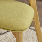 Chaise de salle à manger en tissu de style milieu de siècle
