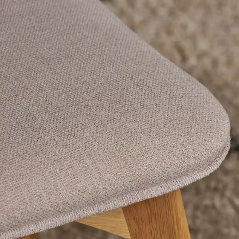 Chaise de salle à manger en tissu de style milieu de siècle