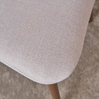Chaise de salle à manger en tissu de style milieu de siècle