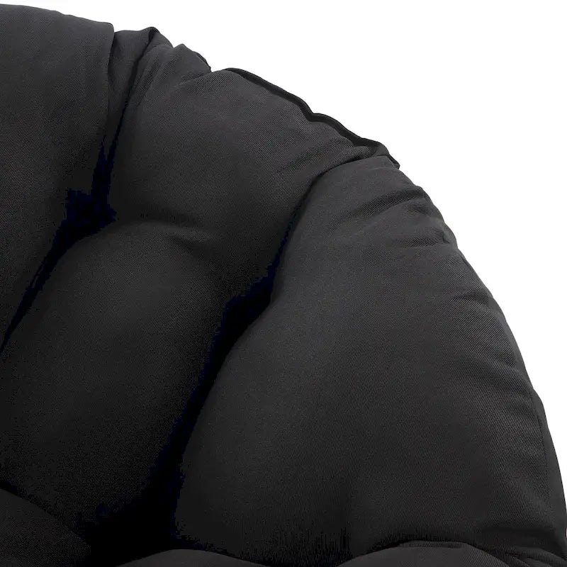 Fauteuil d'appoint pivotant rond avec coussin rembourré
