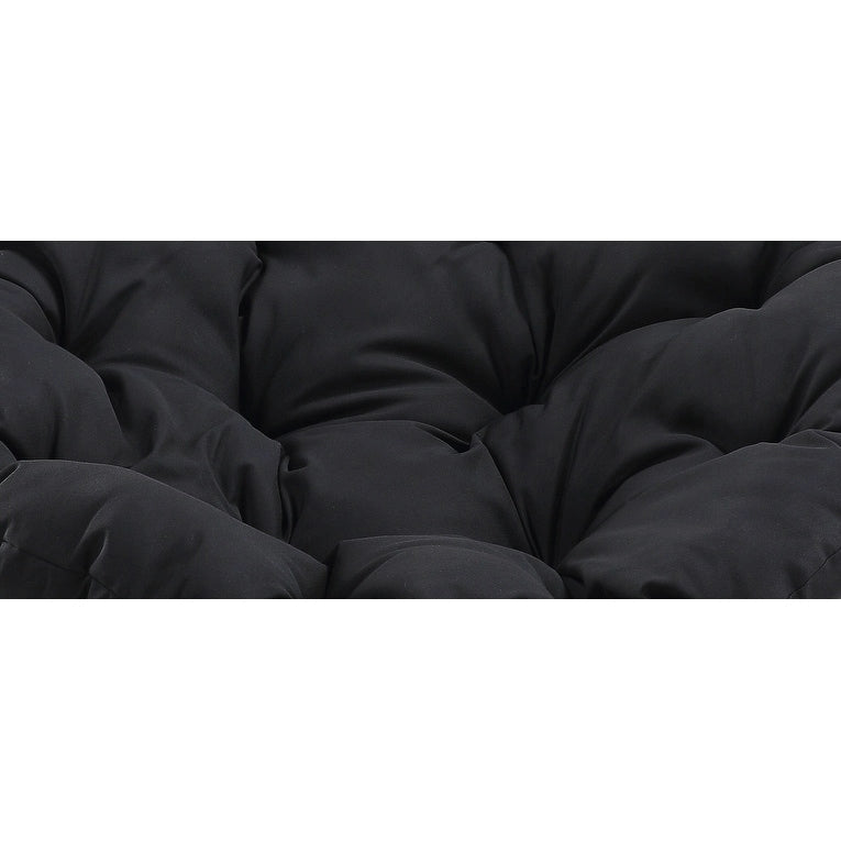 Fauteuil d'appoint pivotant rond avec coussin rembourré