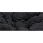 Fauteuil d'appoint pivotant rond avec coussin rembourré