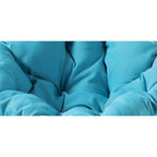 Fauteuil d'appoint pivotant rond avec coussin rembourré