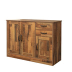 Buffet moderne en bois avec 2 portes, 1 rangement et 2 tiroirs - Console de rangement pour entrée/salle à manger avec portes