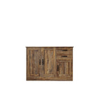 Buffet moderne en bois avec 2 portes, 1 rangement et 2 tiroirs - Console de rangement pour entrée/salle à manger avec portes
