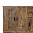 Buffet moderne en bois avec 2 portes, 1 rangement et 2 tiroirs - Console de rangement pour entrée/salle à manger avec portes