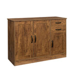 Buffet moderne en bois avec 2 portes, 1 rangement et 2 tiroirs - Console de rangement pour entrée/salle à manger avec portes
