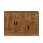 Buffet moderne en bois avec 2 portes, 1 rangement et 2 tiroirs - Console de rangement pour entrée/salle à manger avec portes