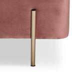 Banc de rangement contemporain en velours capitonné Glam&Luxe