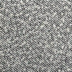Chaises de salle à manger rondes modernes en tissu bouclé, lot de 2