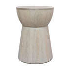 Table d'appoint sculptée en bois par