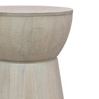 Table d'appoint sculptée en bois par
