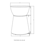 Table d'appoint sculptée en bois par