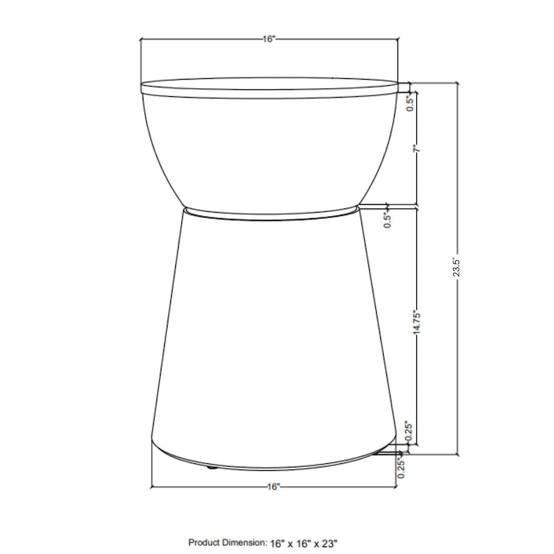 Table d'appoint sculptée en bois par