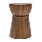 Table d'appoint sculptée en bois par