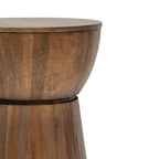 Table d'appoint sculptée en bois par