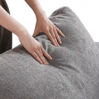 Canapé d'angle modulable 5 pièces avec pouf