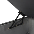 Canapé d'angle modulable 5 pièces avec pouf