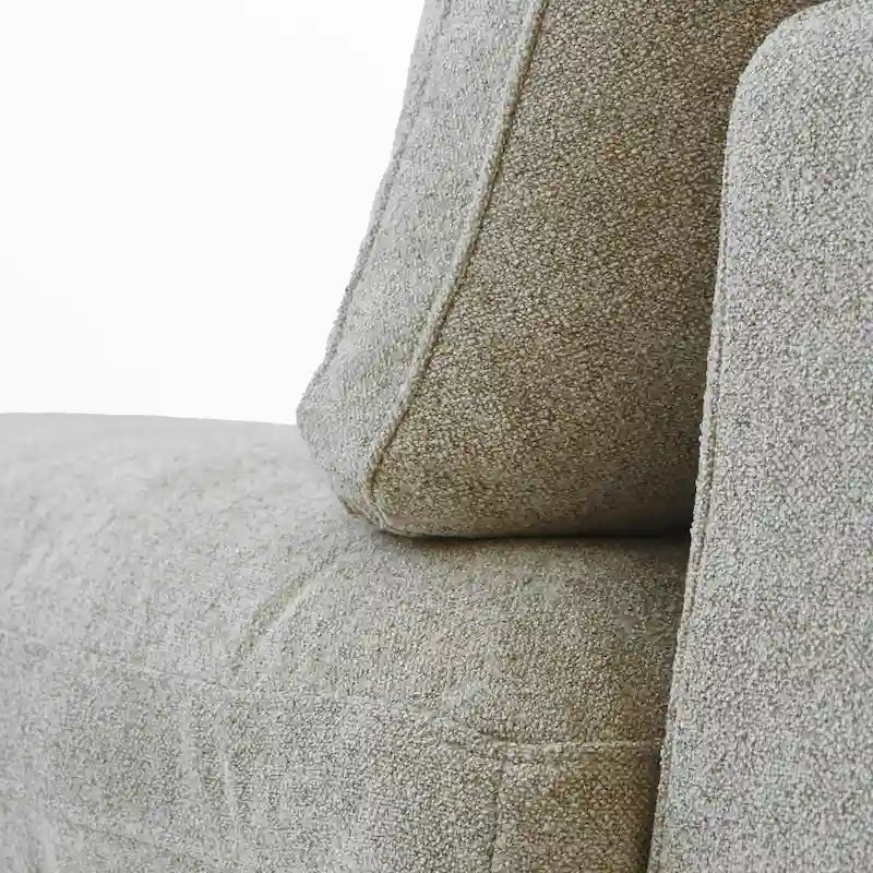 Canapé d'angle modulable 5 pièces avec pouf