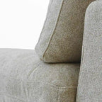 Canapé d'angle modulable 5 pièces avec pouf